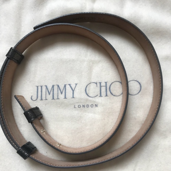 Jimmy Choo Gray metallic belt Size XS - Picture 3 of 6
